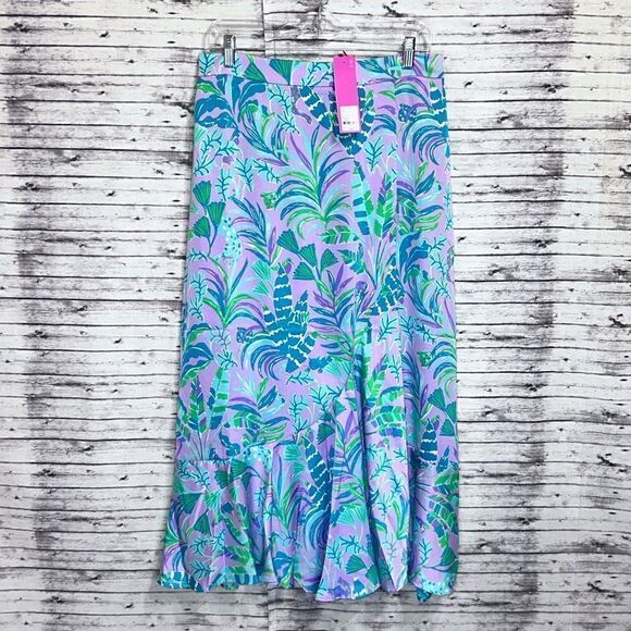 Lilly Pulitzer Britney Midi Skirt On The Chase - Picture 1 of 11
